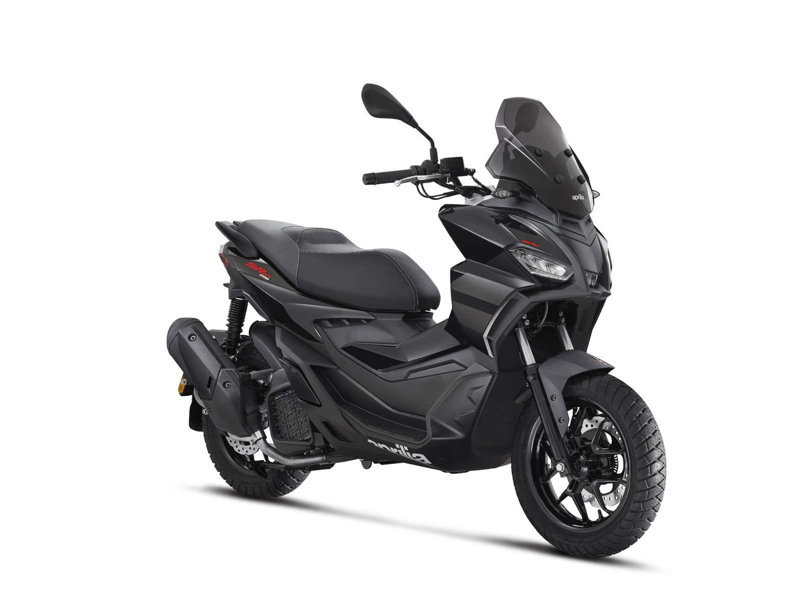 schwarzes Motorrad mit Sitz und Lenker Ein schwarzes Motorrad mit einem Sitz und Lenker. Es ist ein modernes Fahrzeug.